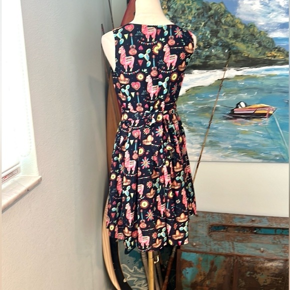 VTG,LA Soul,Dresses Fiesta Llama
Print Dress,Tie-Back,POCKETS,Lined, EUC,Size S - Picture 14 of 14